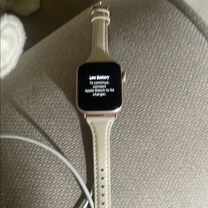 Smartwatch with Cream Band